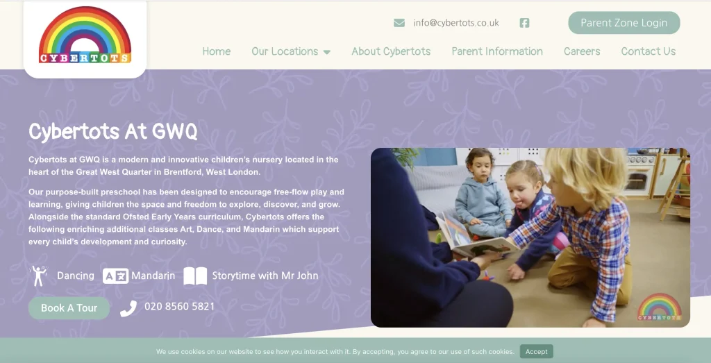 Cybertots at GWQ – Creative, Colourful and Full of Energy